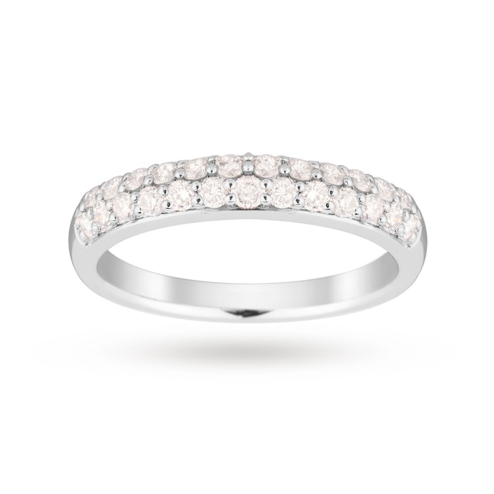 Goldsmiths 9ct White Gold 0.50 Carat Total Weight Eternity Ring