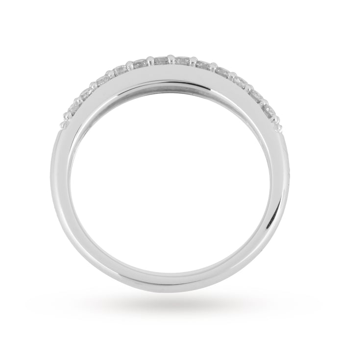 Goldsmiths 9ct White Gold 0.50 Carat Total Weight Eternity Ring