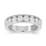 Goldsmiths 18ct White Gold 1.00ct Brilliant Cut Goldsmiths Brightest Diamond Eternity Ring