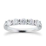 Goldsmiths Platinum 0.75ct Brilliant Cut Goldsmiths Brightest Diamond Claw Set Ring