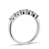 Goldsmiths Platinum 0.75ct Brilliant Cut Goldsmiths Brightest Diamond Claw Set Ring