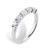Goldsmiths Platinum 0.75ct Brilliant Cut Goldsmiths Brightest Diamond Claw Set Ring