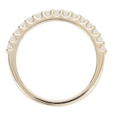 Goldsmiths 9ct Yellow Gold Claw Set 0.33cttw Graduated Ring
