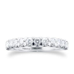 06506186 - 9ct White Gold Claw Set 0.66cttw Graduated Ring