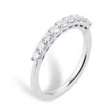Goldsmiths Platinum 0.50cttw Goldsmiths Brightest Diamond Claw Set Eternity Ring