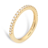 Goldsmiths 9ct Yellow Gold 0.25cttw Diamond Stacker Ring