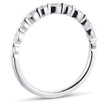 Goldsmiths 9ct White Gold 0.33cttw Diamond Round & Marquise Cut Band Eternity Ring