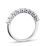 Goldsmiths Platinum 0.80cttw Goldsmiths Brightest Diamond Claw Set Eternity Ring