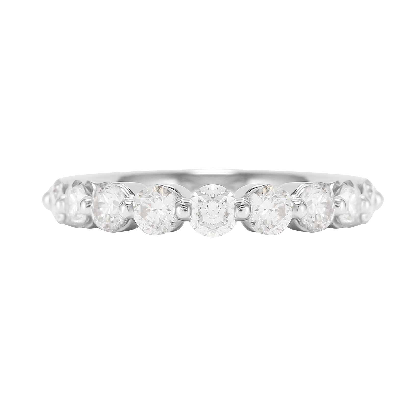 Mappin & Webb Platinum 1.00cttw Brilliant Cut Diamond Claw Set Eternity Ring