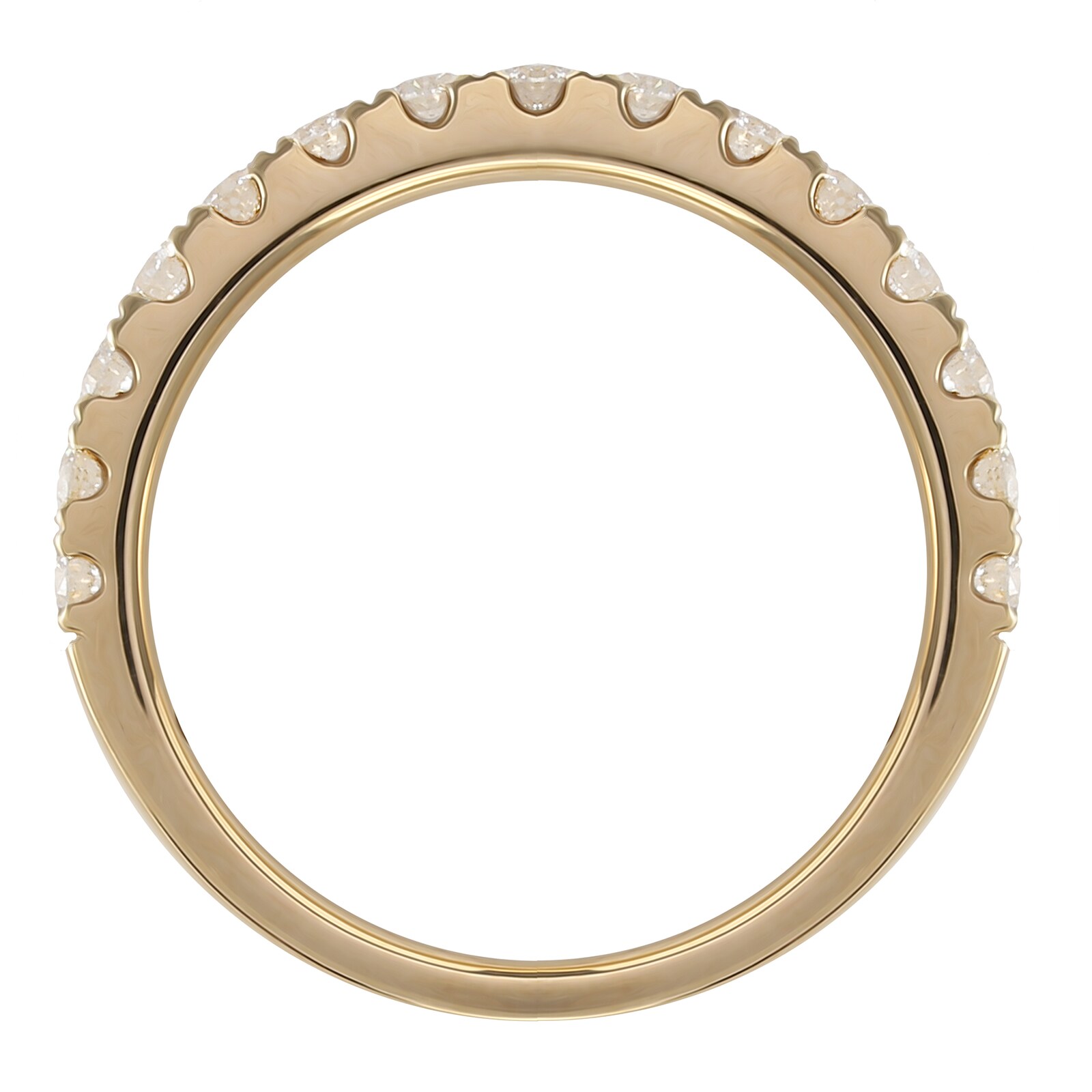 Goldsmiths 18ct Yellow Gold 0.75cttw Diamond Claw Set Eternity Ring
