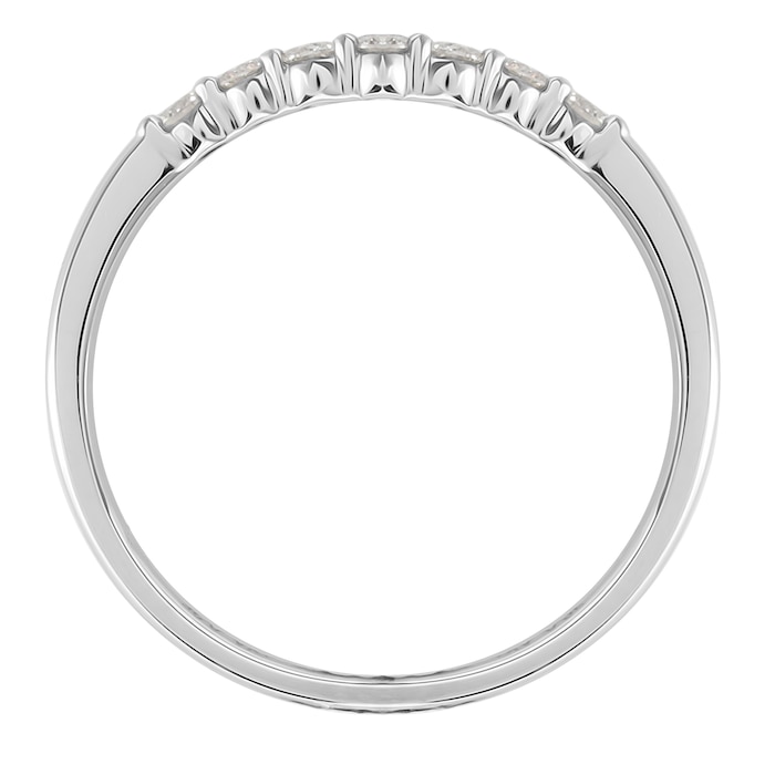 Goldsmiths 9ct White Gold 0.25cttw Diamond Stacker Style Eternity Ring