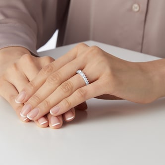 Goldsmiths 18ct White Gold 0.65cttw Diamond Cluster Ring Goldsmiths 18ct White Gold 0.65cttw Diamond Cluster Ring