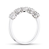 Goldsmiths 18ct White Gold 0.50cttw Diamond Floral Cluster Ring