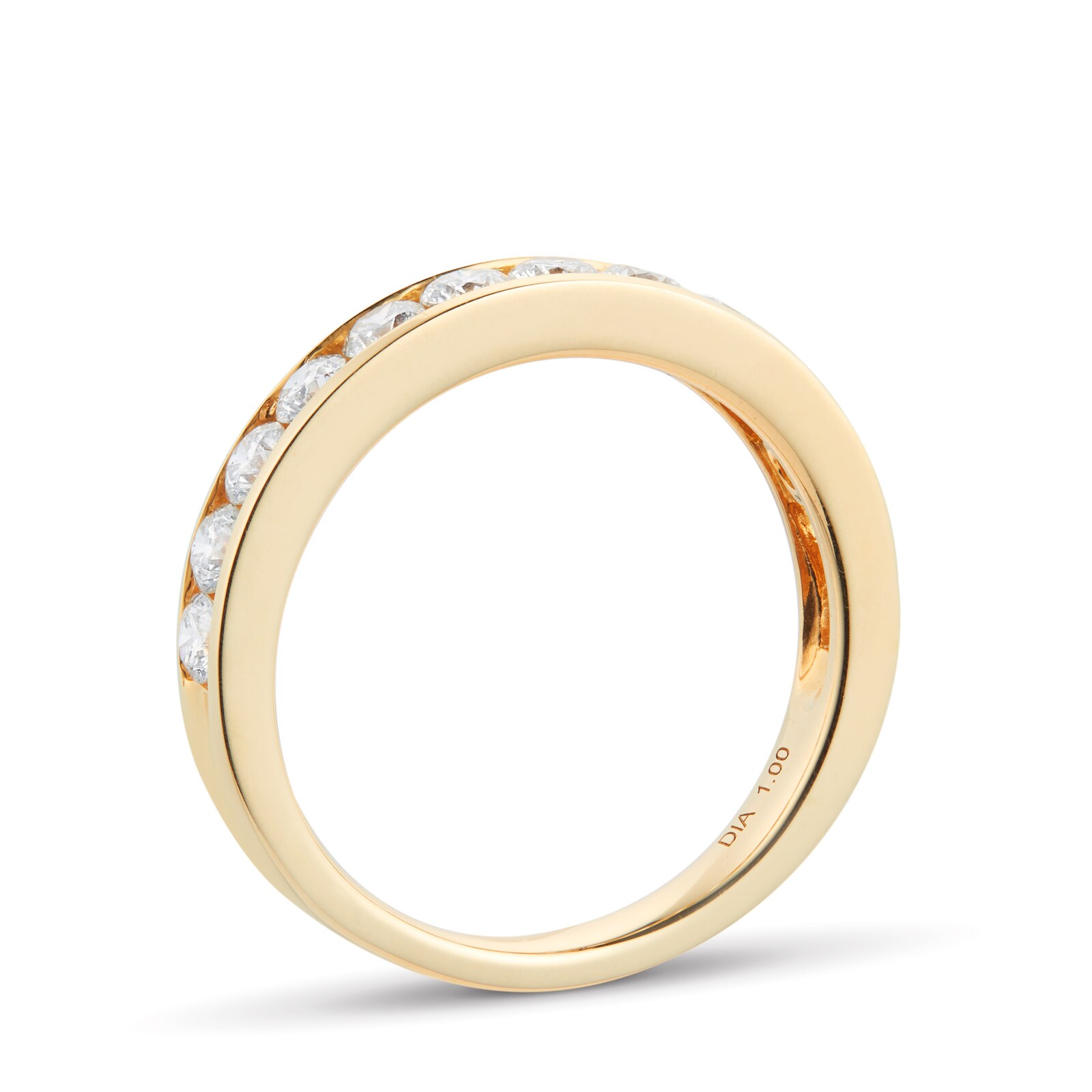 Mappin & Webb 18ct Yellow Gold 1.00cttw Diamond Channel Set Eternity ...