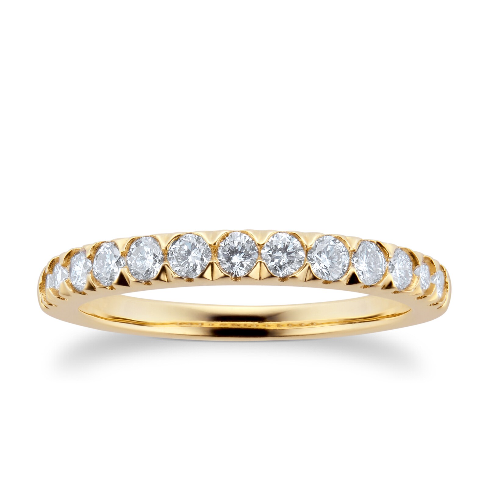 Goldsmiths 9ct Yellow Gold 0.50cttw Diamond Claw Set Eternity Ring Goldsmiths 9ct Yellow Gold 0.50cttw Diamond Claw Set Eternity Ring