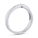 Mappin & Webb Platinum 0.25cttw Diamond Twist Eternity Ring