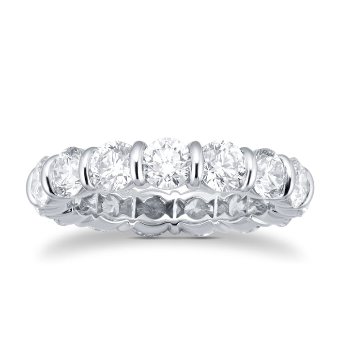 Mappin & Webb Platinum 4.95ct Diamond Full Eternity Ring - Ring Size O