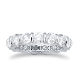 Mappin & Webb Platinum 4.95ct Diamond Full Eternity Ring - Ring Size O