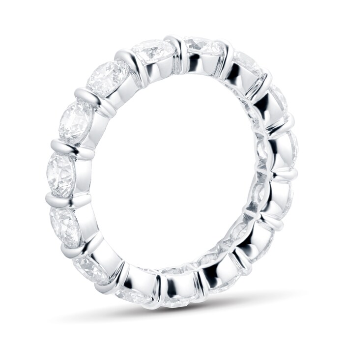 Mappin & Webb Platinum 4.95ct Diamond Full Eternity Ring - Ring Size O