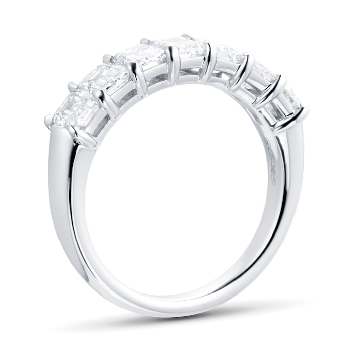 Mappin & Webb Platinum 2.31ct Emerald Cut Diamond Eternity Ring