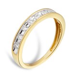 Goldsmiths 18ct Yellow Gold 0.30cttw Diamond Channel Set Eternity Ring