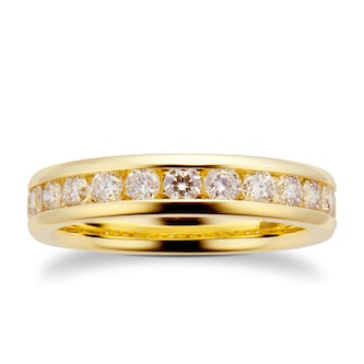 Goldsmiths 18ct Yellow Gold 0.80cttw Diamond Channel Set Ring Goldsmiths 18ct Yellow Gold 0.80cttw Diamond Channel Set Ring