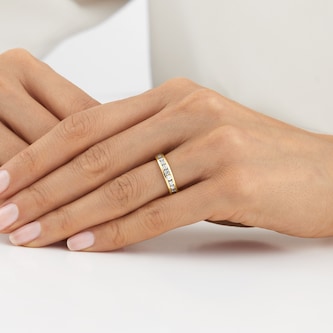 Goldsmiths 18ct Yellow Gold 0.80cttw Diamond Channel Set Ring Goldsmiths 18ct Yellow Gold 0.80cttw Diamond Channel Set Ring