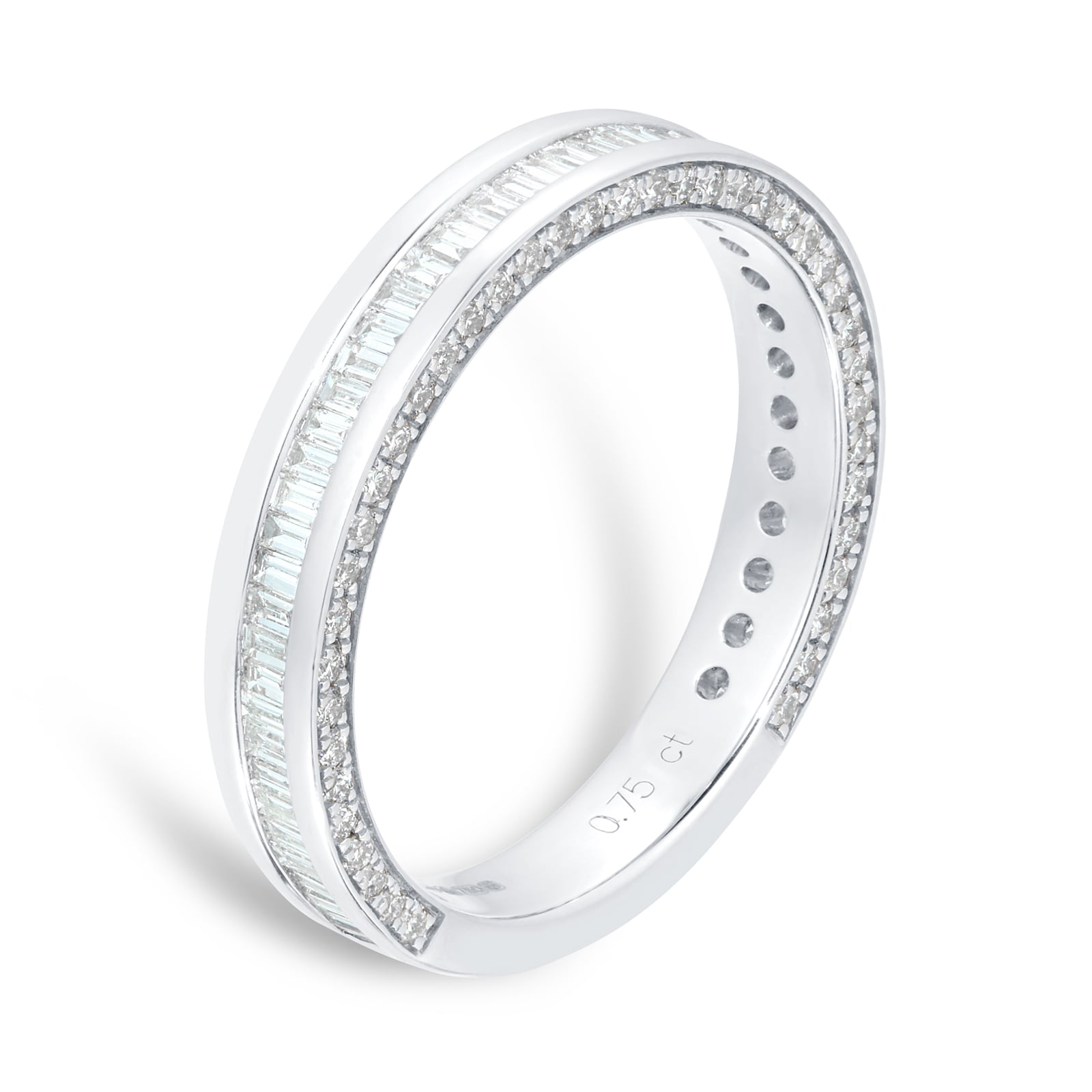 Mappin & Webb Platinum 0.75cttw Baguette Cut Channel Set Eternity Ring Mappin & Webb Platinum 0.75cttw Baguette Cut Channel Set Eternity Ring