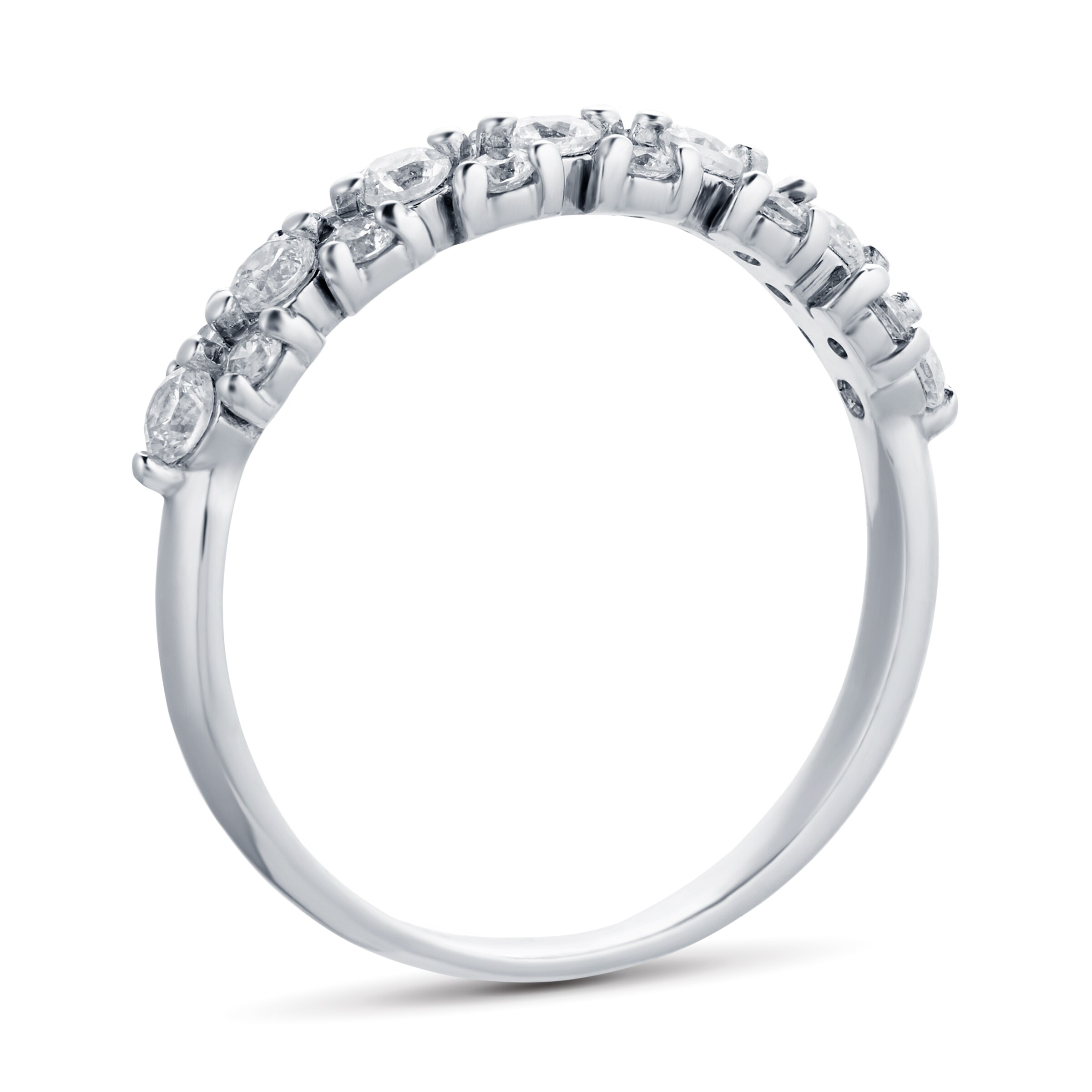 Mappin & Webb Platinum 0.50ct Flower Cluster Eternity Rings