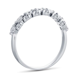 Mappin & Webb Platinum 0.50ct Flower Cluster Eternity Rings