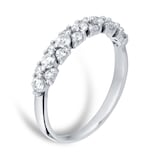 Mappin & Webb Platinum 0.50ct Flower Cluster Eternity Rings - Ring Size K
