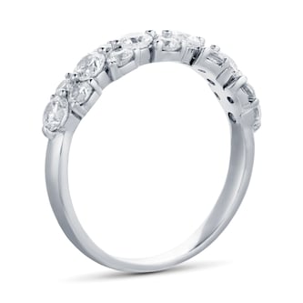 Mappin & Webb Platinum 1.00ct Flower Cluster Eternity Rings