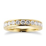 Mappin&Webb 18ct Yellow Gold 1.00ct Channel Set Eternity Ring