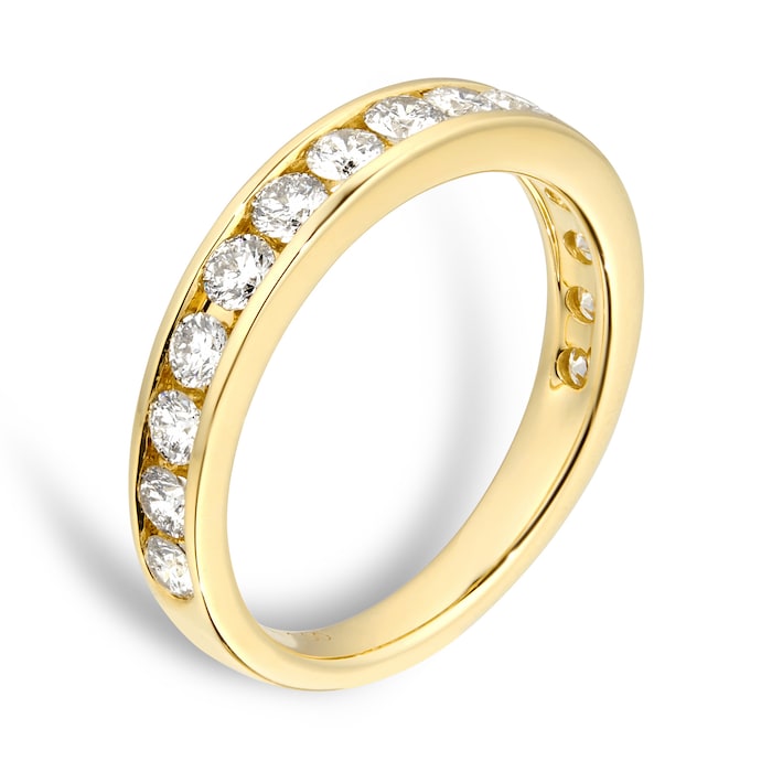 Mappin & Webb 18ct Yellow Gold 1.00ct Channel Set Eternity Ring