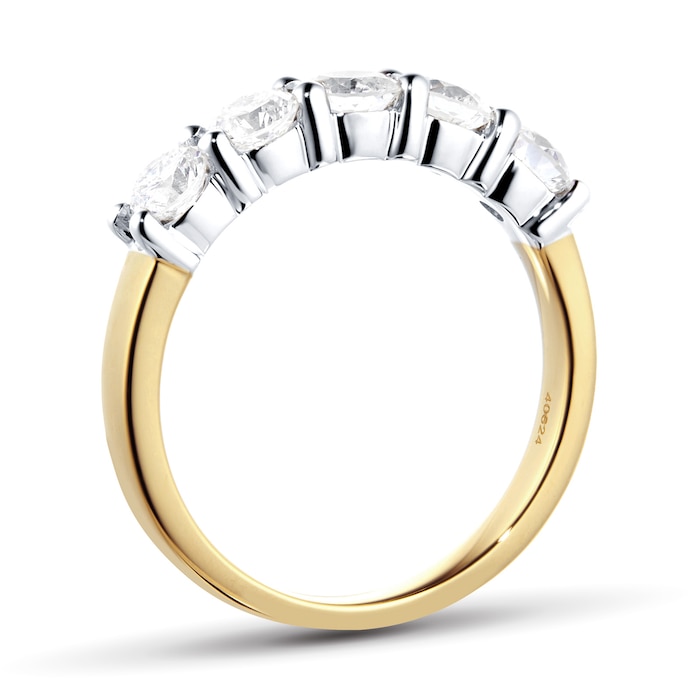 Goldsmiths 18ct Yellow Gold 1.00ct Brilliant Cut Goldsmiths Brightest Diamond Claw Set Ring