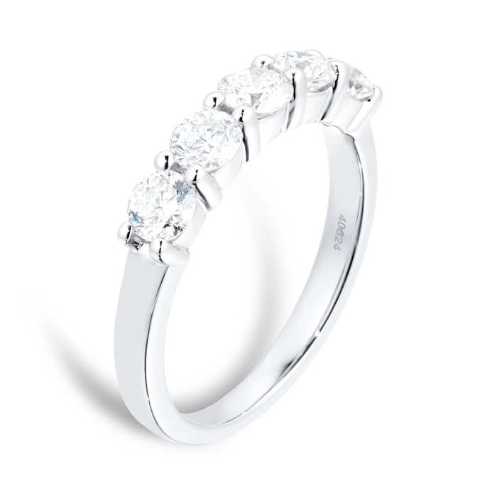 Goldsmiths Platinum 1.00ct Brilliant Cut Goldsmiths Brightest Diamond Claw Set Ring