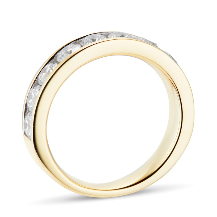 Goldsmiths 18ct Yellow Gold 1.50ct Brilliant Cut Goldsmiths Brightest Diamond Eternity Ring