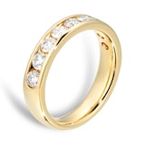 Goldsmiths 18ct Yellow Gold 1.00cttw Diamond Channel Set Eternity Ring