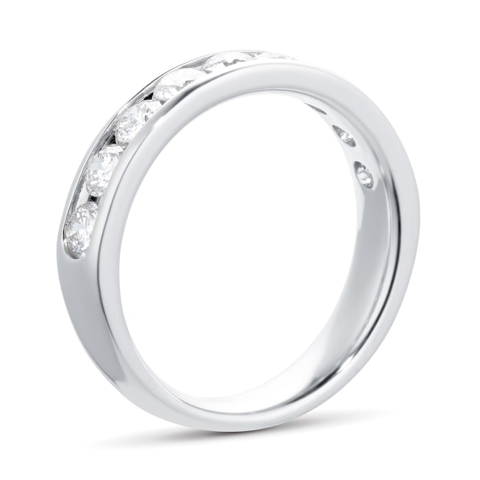 Goldsmiths Platinum 0.75cttw Diamond Channel Set Eternity Ring