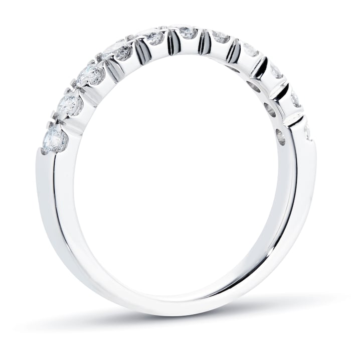 Goldsmiths 18ct White Gold 0.50cttw Claw Set Eternity Ring