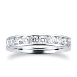 06506542 - 18ct White Gold 0.75cttw Brilliant Cut Channel Set Diamond Eternity Ring