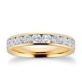 Goldsmiths 18ct Yellow Gold 0.75ct Brilliant Cut Goldsmiths Brightest Diamond Eternity Ring