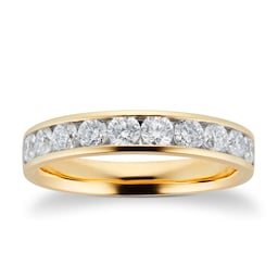 06506543 - 18ct Yellow Gold 0.75cttw Brilliant Cut Channel Set Diamond Eternity Ring