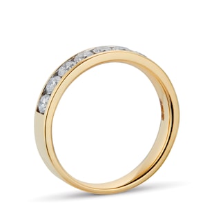Best Luxury 
18ct Yellow Gold 0.75cttw Brilliant Cut Channel Set Diamond Eternity Ring