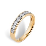 Goldsmiths 18ct Yellow Gold 0.75ct Brilliant Cut Goldsmiths Brightest Diamond Eternity Ring