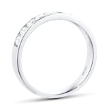 Goldsmiths 18ct White Gold 0.50ct Brilliant Cut Goldsmiths Brightest Diamond Eternity Ring