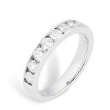 Goldsmiths Platinum 1.00ct Brilliant Cut Goldsmiths Brightest Diamond Eternity Ring