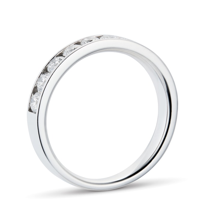 Goldsmiths Platinum 0.75ct Brilliant Cut Goldsmiths Brightest Diamond Eternity Ring