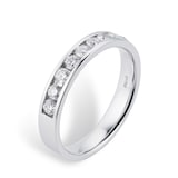 Goldsmiths Platinum 0.50ct Brilliant Cut Goldsmiths Brightest Diamond Eternity Ring