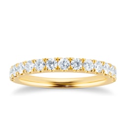 06506553 - 18ct Yellow Gold 0.50cttw Brilliant Cut Claw Set Diamond Eternity Ring
